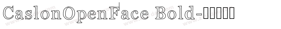 CaslonOpenFace Bold字体转换
